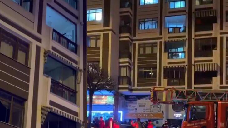 Ankara’da 7 katlı apartmanda korku dolu anlar! 1 kişi hastaneye kaldırıldı