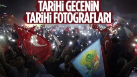 Cumhurbaşkanı Erdoğan’ın seçim zaferinden tarihi görüntüler
