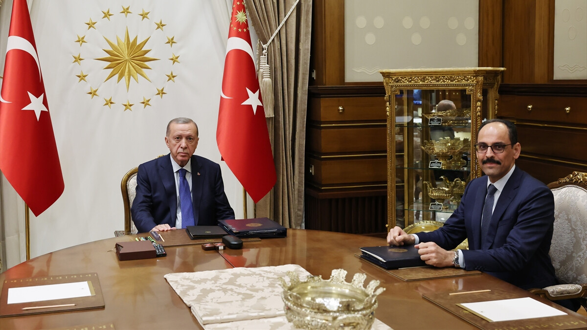 Cumhurbaşkanı Erdoğan MİT Başkanı İbrahim Kalın ile görüştü