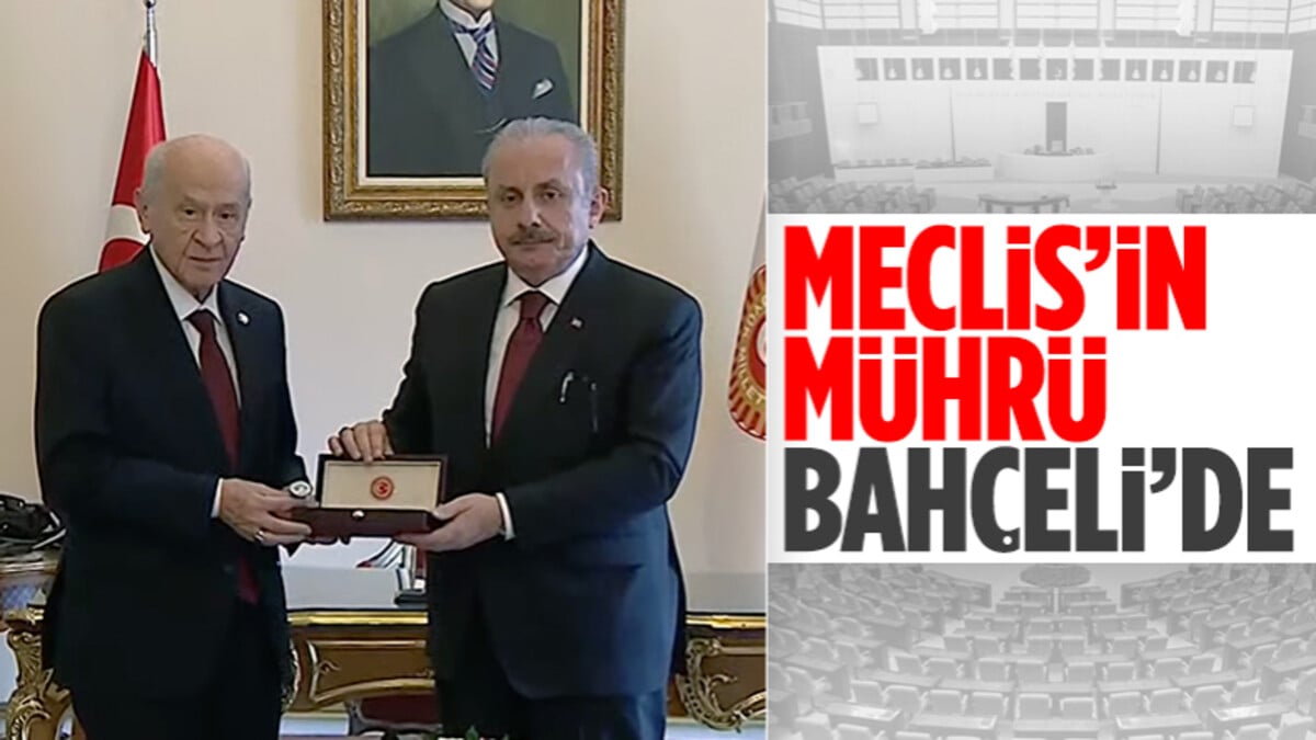 Devlet Bahçeli, TBMM Başkanlığı’nı Mustafa Şentop’tan devraldı