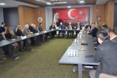 Ak Parti Belediye Başkan Aday Sezer TSO Başkanı Keleş’e Ziyaret’te Bulundu.