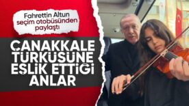 Cumhurbaşkanı Erdoğan, Denizli’de keman çalan öğrenci ile sohbet etti