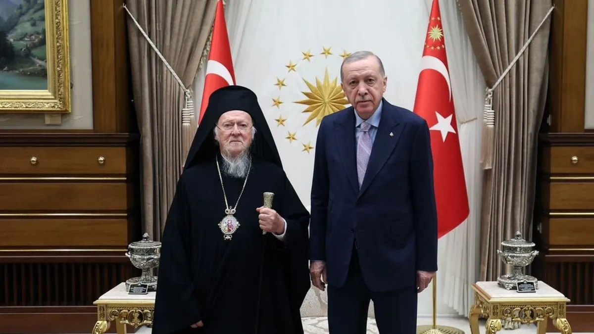 Başkan Erdoğan, Fener Rum Patriği Bartholomeos’u kabul etti