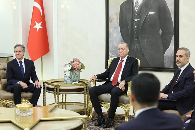 Başkan Erdoğan, Blinken’ı kabul etti