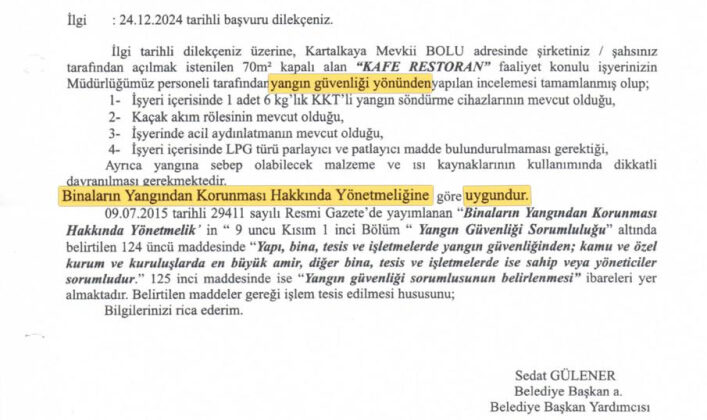 Bolu Belediyesi, yanan otele 19 gün önce “uygunluk” belgesi vermiş