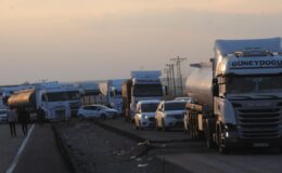 Şırnak’ta 4 tırın karıştığı kazada 1 kişi yaralandı
