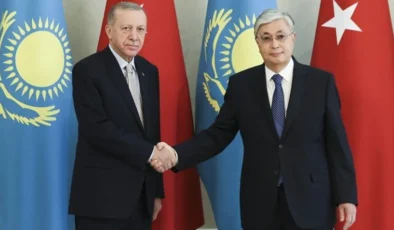 Başkan Erdoğan Kazakistan Cumhurbaşkanı Kasım Cömert Tokayev ile görüştü