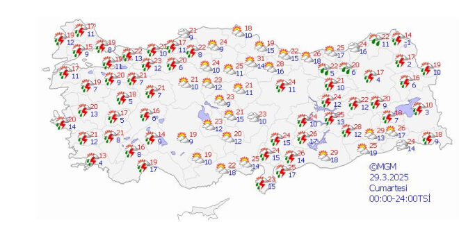 Bayramda yurt genelinde yağışlı hava etkili olacak