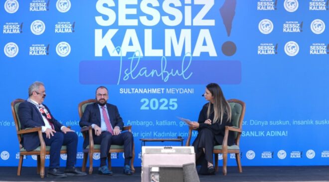 Filistin İçin Sessiz Kalma ortak canlı yayını sürüyor