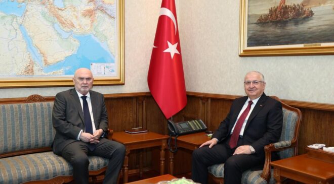 Bakan Güler, AGİT Genel Sekreteri Sinirlioğlu’nu kabul etti