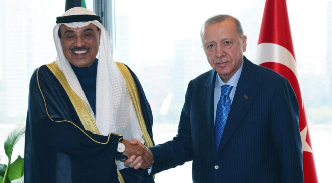 Cumhurbaşkanı Erdoğan, Kuveyt Veliaht Prensi ile görüştü