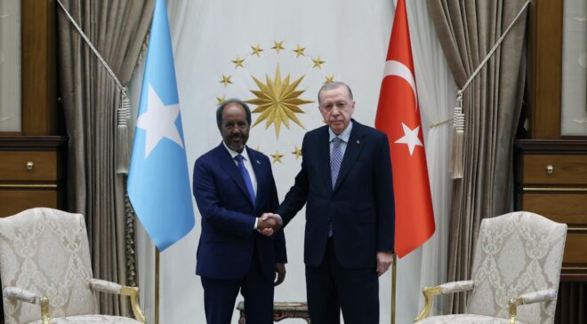 Cumhurbaşkanı Erdoğan, Somali Cumhurbaşkanı Mahmud’u kabul etti