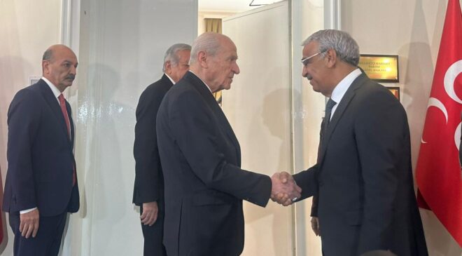 DEM Parti heyetinden Devlet Bahçeli’ye ziyaret