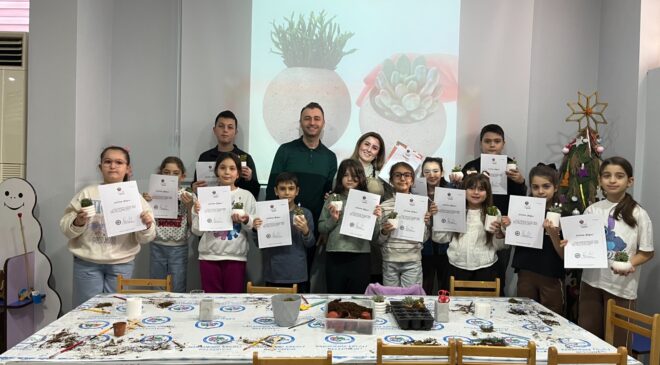 BETON SAKSI YAPIMI VE BİTKİ SÜSLEME ATÖLYESİ YENİDEN DÜZENLENDİ