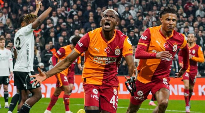 Süper Lig’deki derbide Galatasaray, Beşiktaş’ı 10 yendi