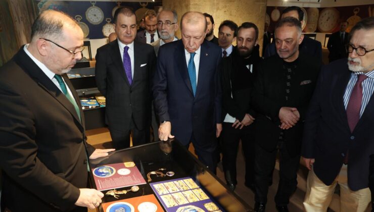 Cumhurbaşkanı Erdoğan, ‘Muhteşem Cep Saatleri Koleksiyonu’ sergisini ziyaret etti