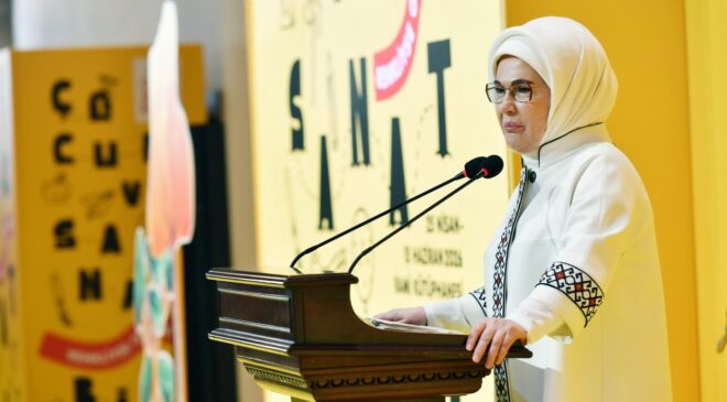 Emine Erdoğan’dan Rami Çocuk ve Sanat Bienali’ne ilişkin paylaşım