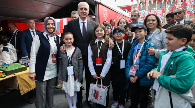 TBMM Başkanı Kurtulmuş, Meclis Bahçesi Çocuk Bahçesi etkinlik alanını ziyaret etti