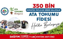 KDZ.EREĞLİ BELEDİYESİ, 350 BİN ATA TOHUMU FİDESİNİ HALKLA BULUŞTURUYOR