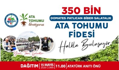 KDZ.EREĞLİ BELEDİYESİ, 350 BİN ATA TOHUMU FİDESİNİ HALKLA BULUŞTURUYOR