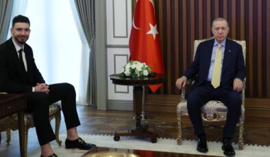 Cumhurbaşkanı Erdoğan, Alperen Şengün’ü kabul etti