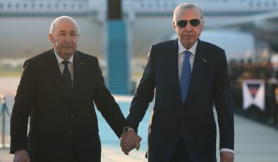 Cumhurbaşkanı Erdoğan, Cezayir Cumhurbaşkanı Tebbun’u karşıladı