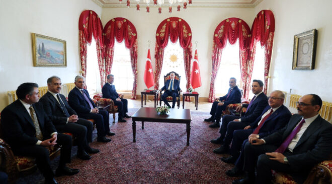 Cumhurbaşkanı Erdoğan, IKBY Başbakanı’nı kabul etti