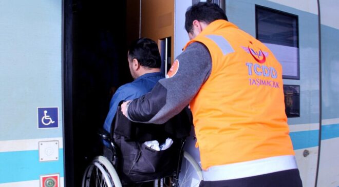 Demir yollarında 9 milyon engelli yolcuya ücretsiz hizmet