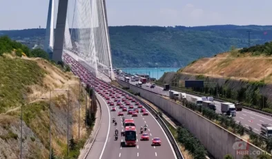 A Milli Takım’a Togg konvoyu: Milli heyecan yollara taştı