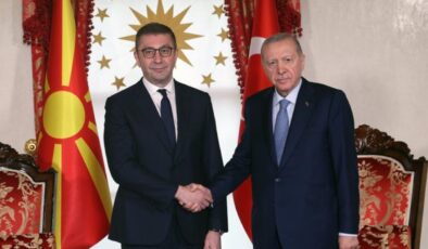 Cumhurbaşkanı Erdoğan, Kuzey Makedonya Başbakanı Mickoski’yi kabul etti