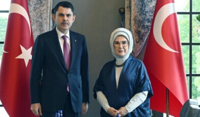 Emine Erdoğan, Çevre, Şehircilik ve İklim Değişikliği Bakanı Kurum ile görüştü
