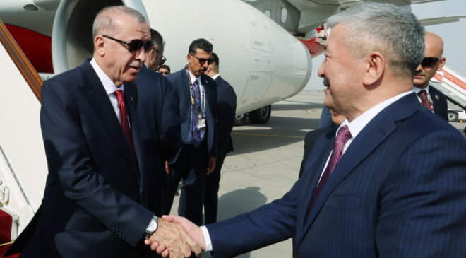 Cumhurbaşkanı Erdoğan Kırgızistan’da