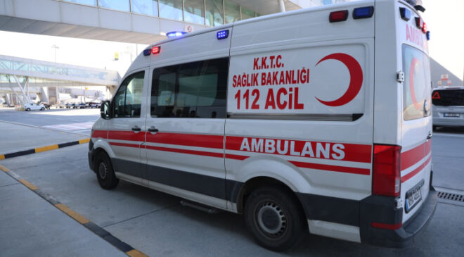 Alabora olan gemiden kurtuldu, ambulans uçakla Türkiye’ye getirildi