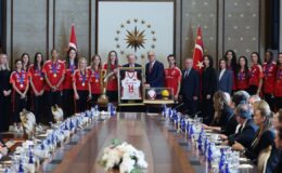 Cumhurbaşkanı Erdoğan, Filenin Sultanları’nı kabul etti