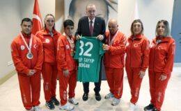 Cumhurbaşkanı Erdoğan, Türkiye Özel Sporcular Spor Federasyonu temsilcilerini kabul etti