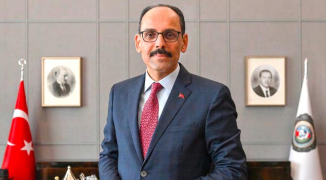 MİT Başkanı Kalın, Libya Ulusal Birlik Hükümeti Savunma Bakan Vekili Zubi ile görüştü