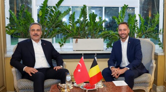Bakan Fidan, Belçikalı mevkidaşı Prevot ile görüştü