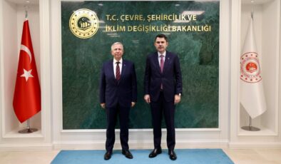 Bakan Kurum, Ankara Büyükşehir Belediye Başkanı Yavaş’ı kabul etti
