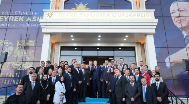 Cumhurbaşkanı Erdoğan, AK Parti Şanlıurfa İl Başkanlığının açılışını gerçekleştirdi