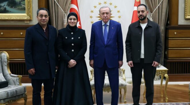 Cumhurbaşkanı Erdoğan, Filistinli Hind Rajab’ın ailesini kabul etti
