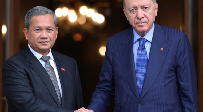 Cumhurbaşkanı Erdoğan, Kamboçya Başbakanı Manet’i kabul etti
