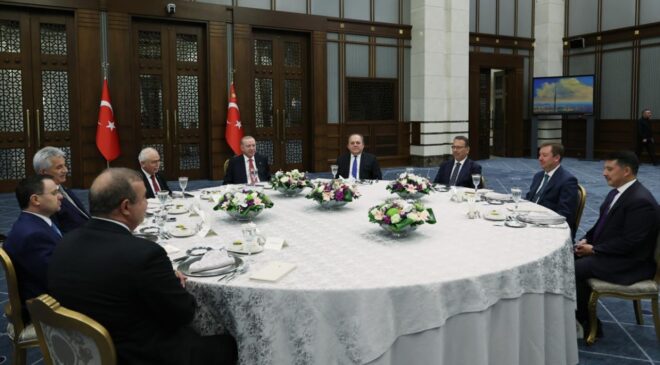 Cumhurbaşkanı Erdoğan, Yüksek Mahkeme Başkanlarıyla yemekte bir araya geldi