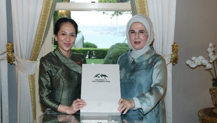 Emine Erdoğan Kamboçya Başbakanı Manet’in eşi Chanmony ile görüştü